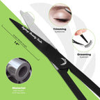 1.5 inch stainless steel eyebrow and eyelash trimming scissors for precise grooming by Styleup Beauty Tools