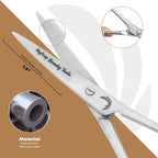 Stainless steel beard and mustache scissors with 1.5 inch sharp blade made of high quality material by Styleup Beauty Tools